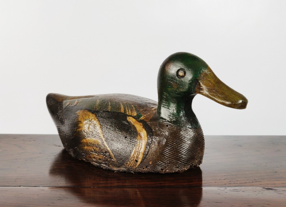 1920's folk art decoy duck. 