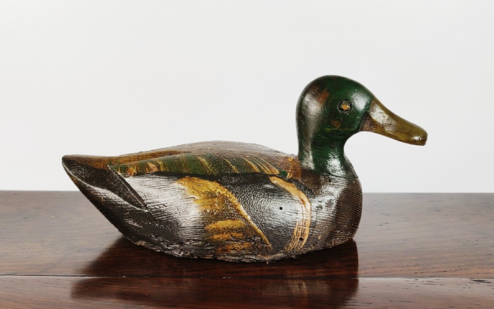 1920's folk art decoy duck.  View II