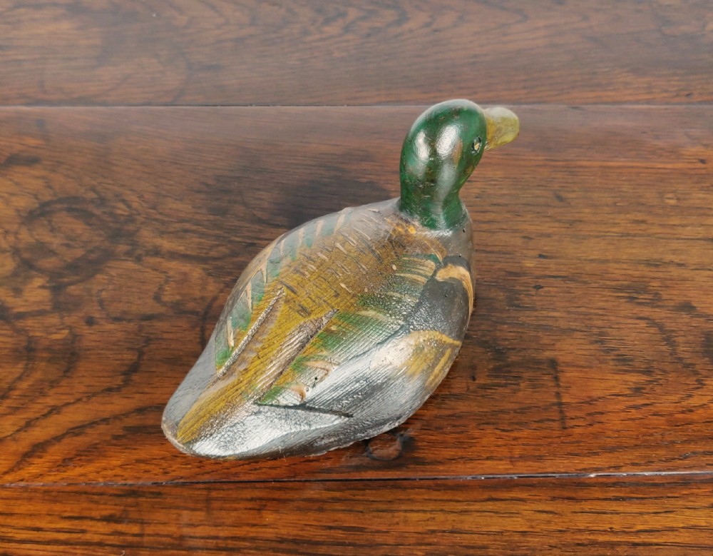 1920's folk art decoy duck.  View III