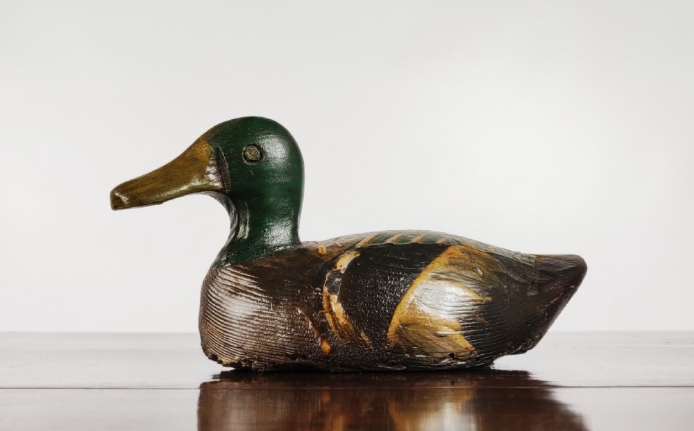 1920's folk art decoy duck.  View V