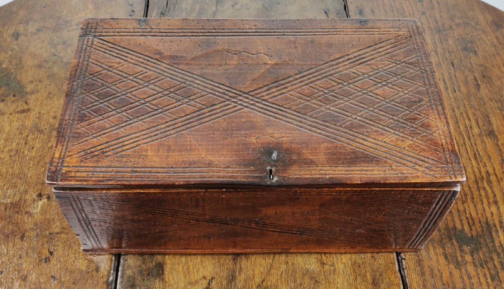 A 19th century folk art box.  View III