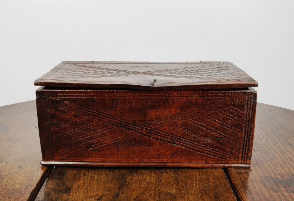 A 19th century folk art box.  View IV