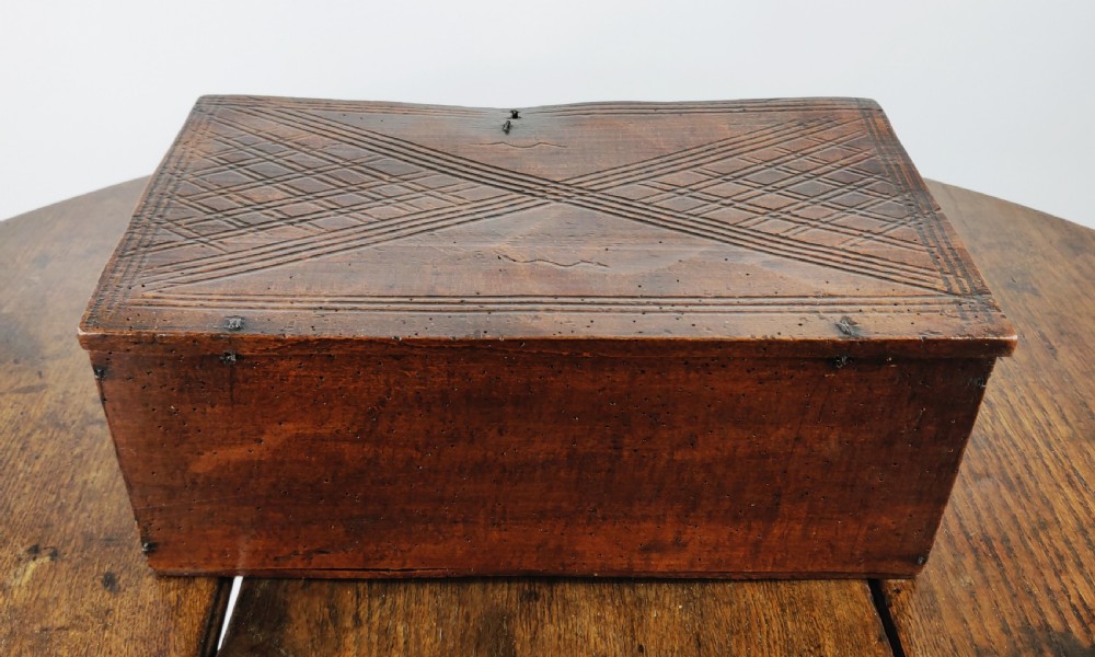 A 19th century folk art box.  View VI
