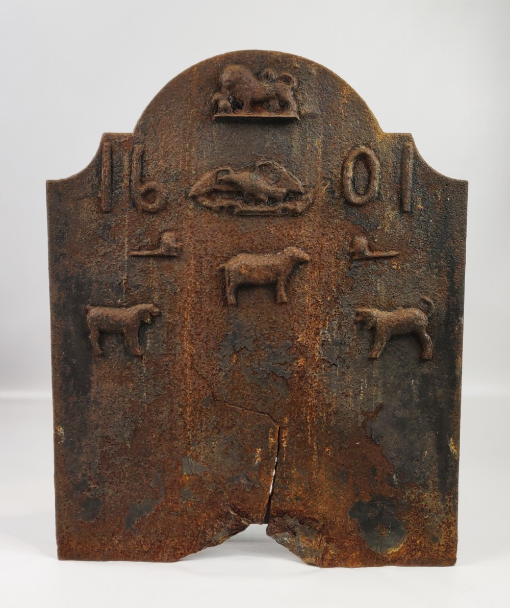 A 19th century country fireback. 