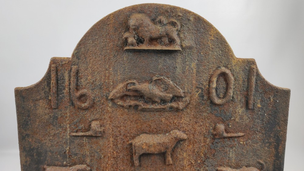 A 19th century country fireback.  View IV