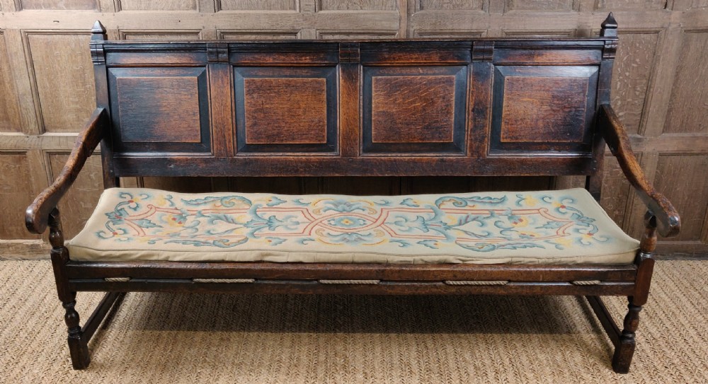 A late 17th -early 18th century settle.  View III