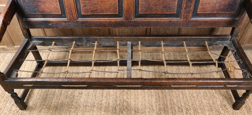 A late 17th -early 18th century settle.  View IV