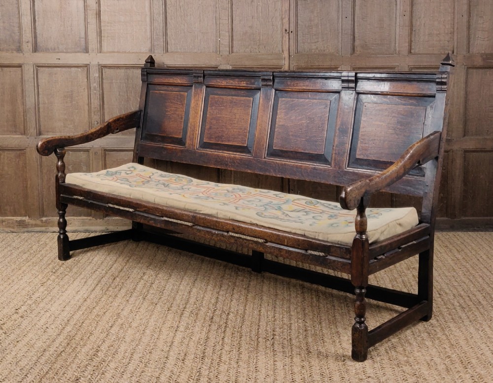 A late 17th -early 18th century settle.  View VI
