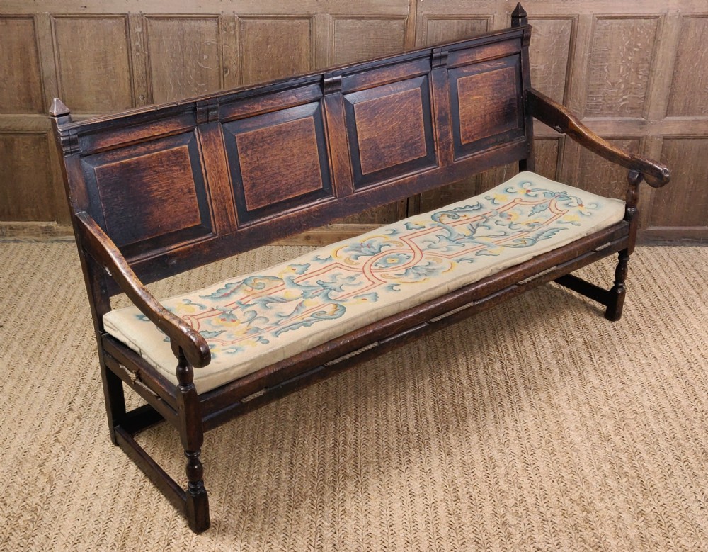 A late 17th -early 18th century settle.  View IX