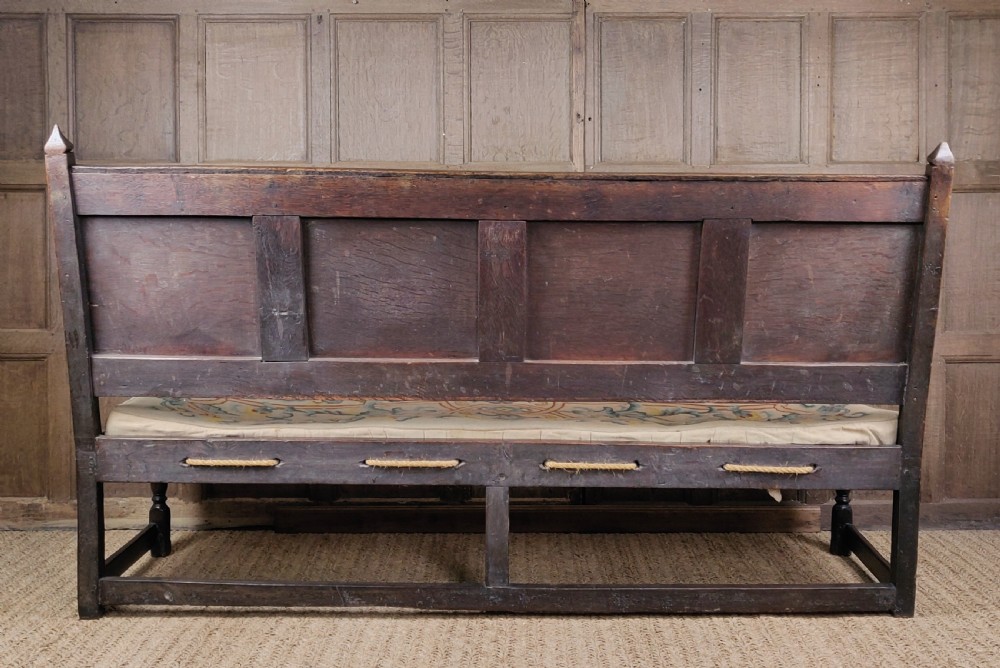 A late 17th -early 18th century settle.  View X