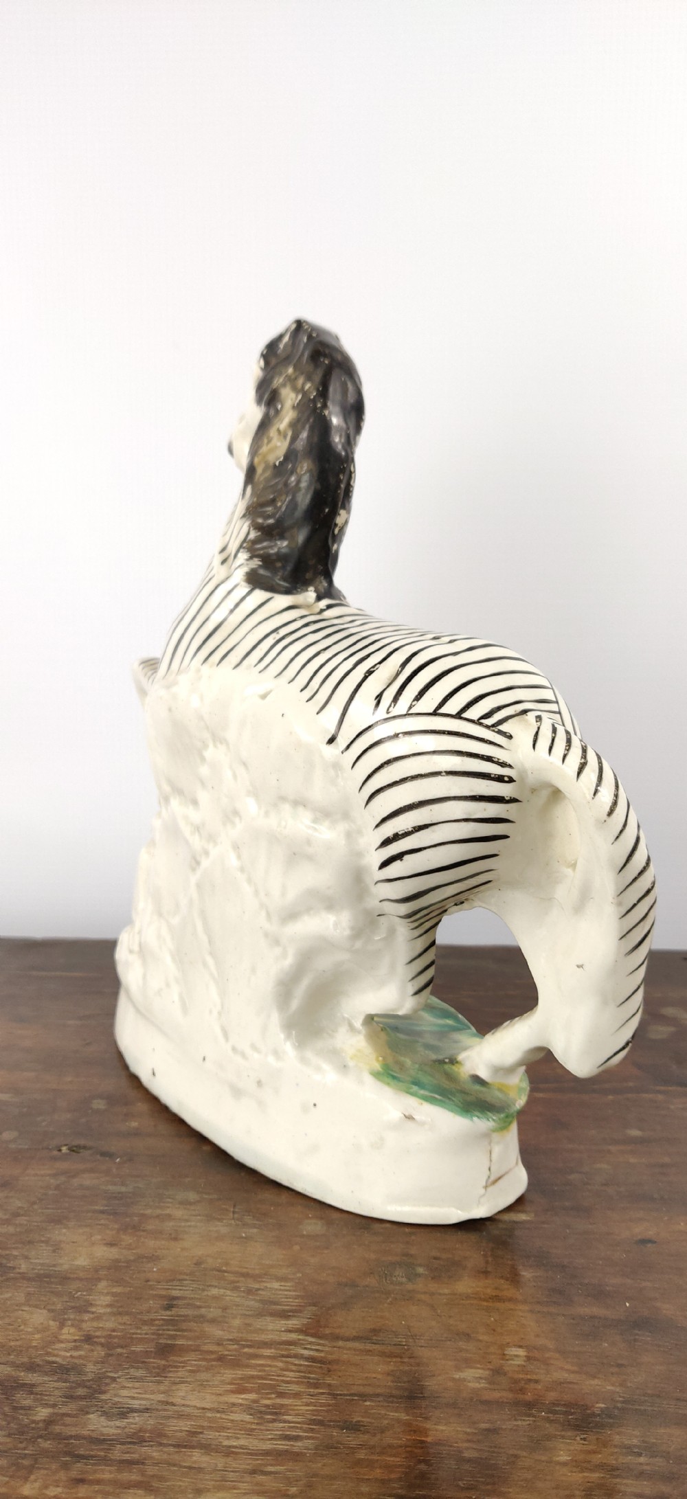 a 19th century Staffordshire zebra.  View IV