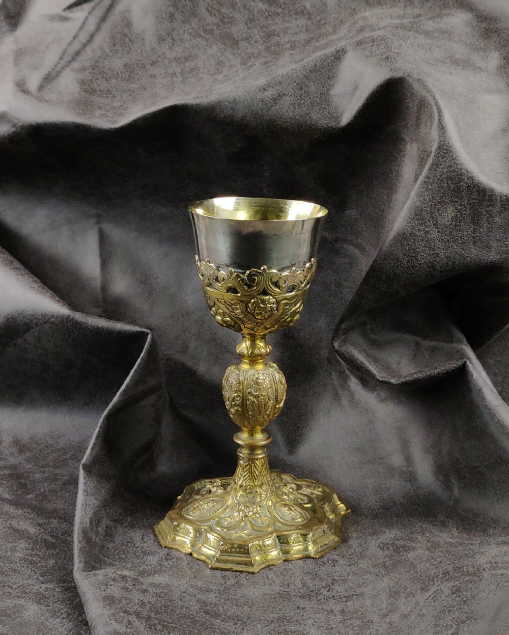 A fine late 17th century Italian Communion chalice. 