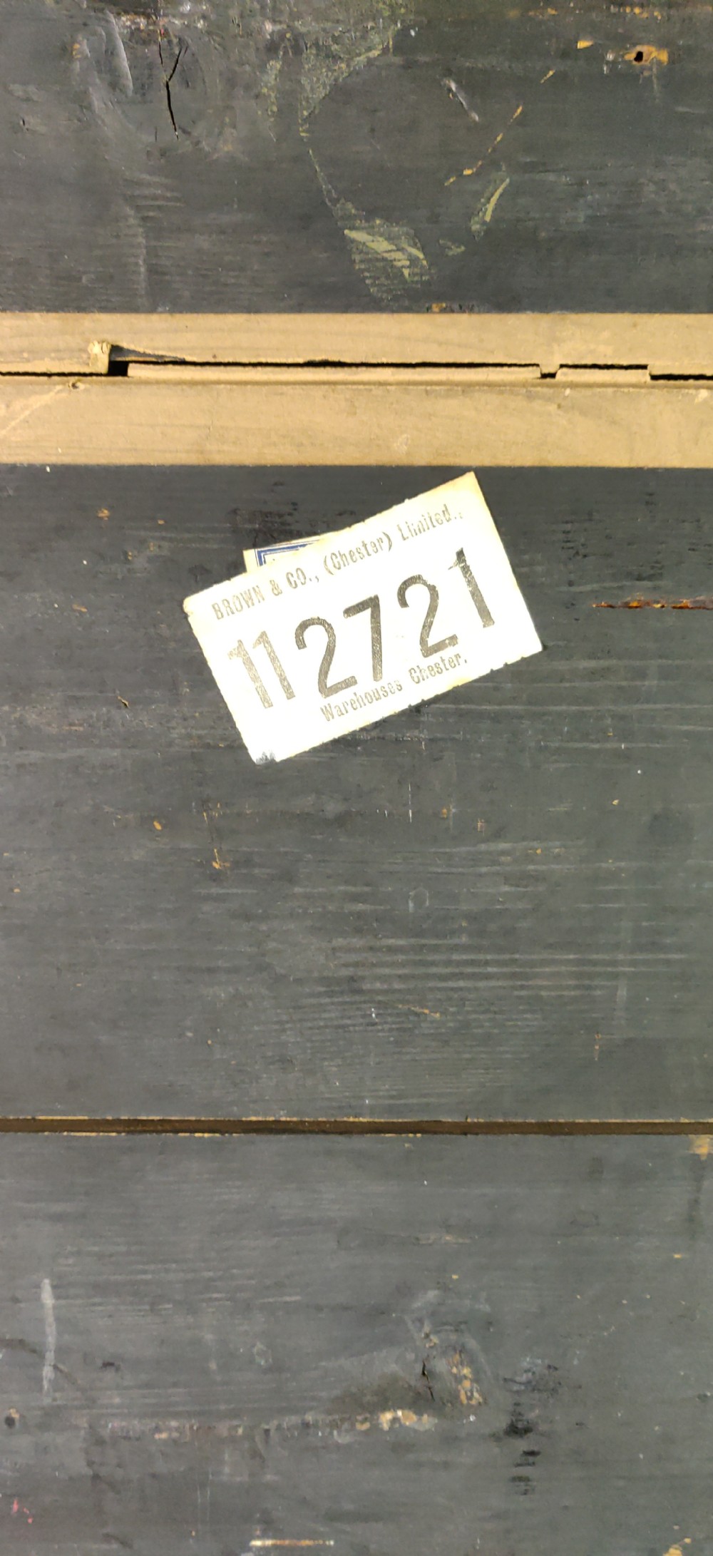 A 19th century ripple molded mirror.  View IV