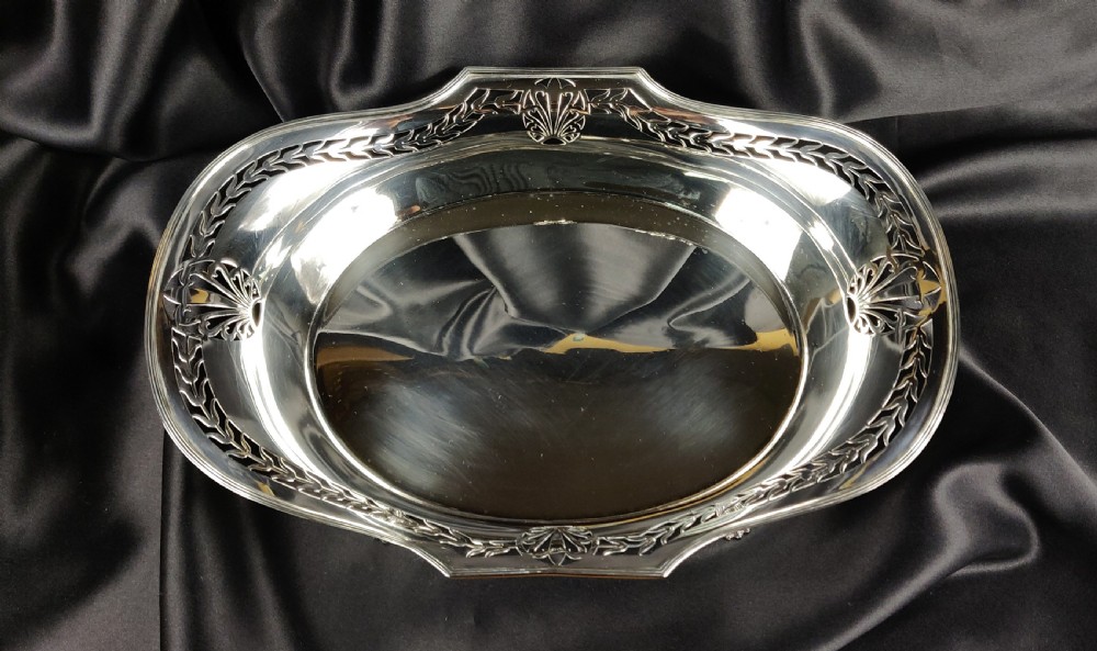 A large Edwardian silver centre piece. View II