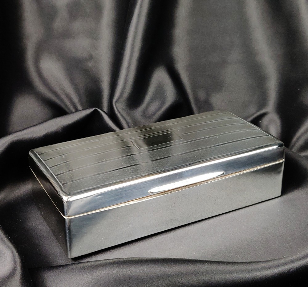 A late 1920's silver cigar case.