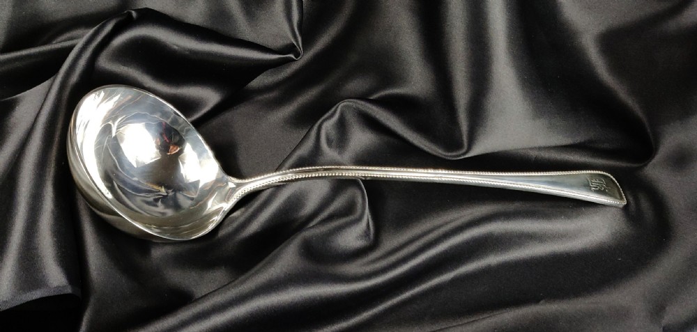 A large late Victorian silver Ladle. 