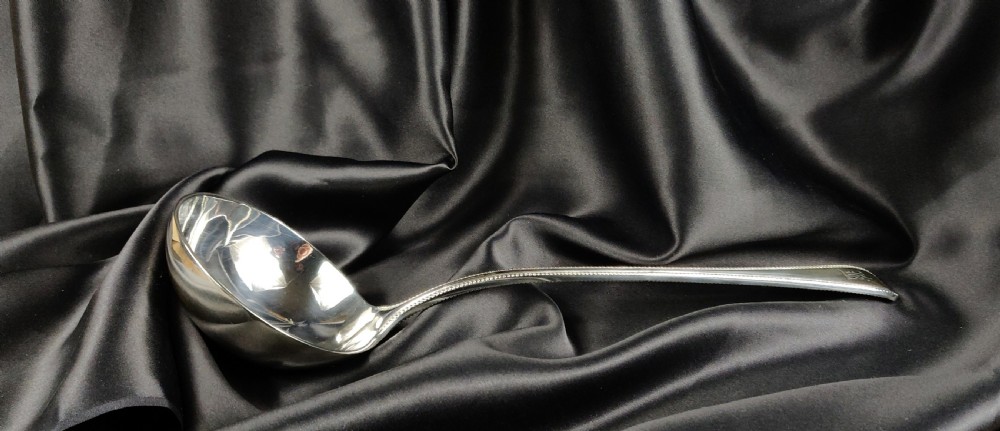 A large late Victorian silver Ladle.  View II