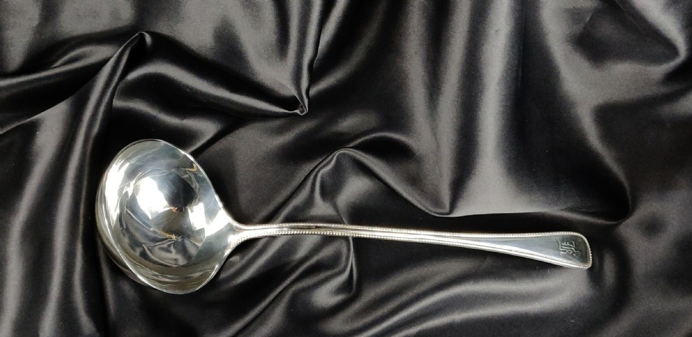 A large late Victorian silver Ladle.  View III