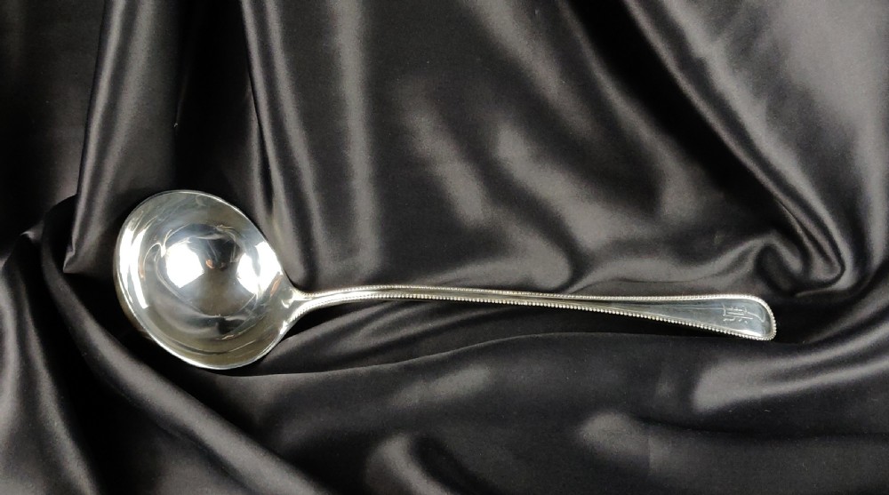 A large late Victorian silver Ladle.  View V