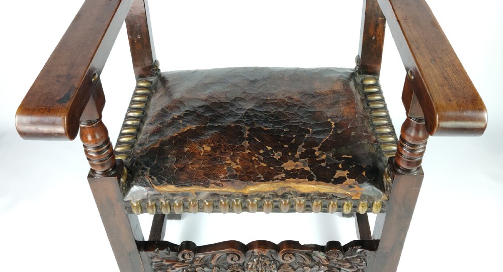 A late 17th century Spanish arm chair.  View III