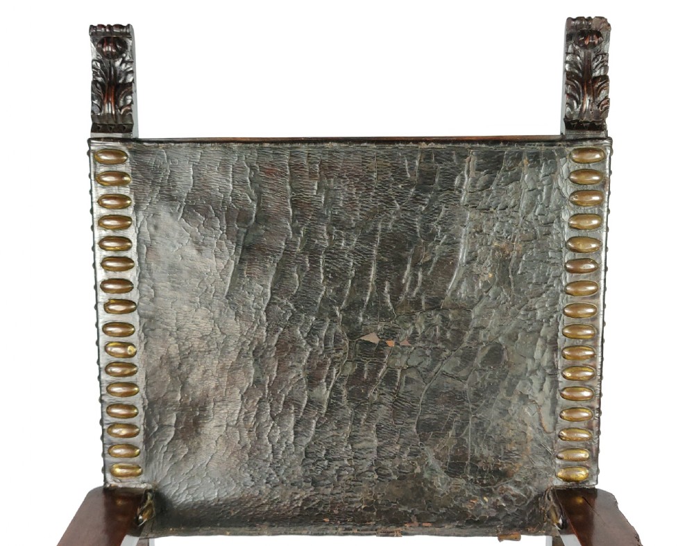 A late 17th century Spanish arm chair.  View IV