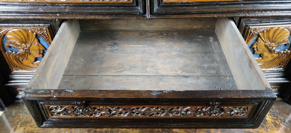 A fabulous Gothic walnut Vargueno.  View VII