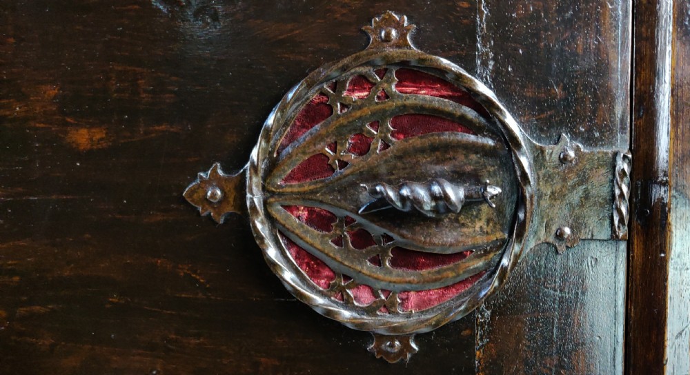 A fabulous Gothic walnut Vargueno.  View XVII