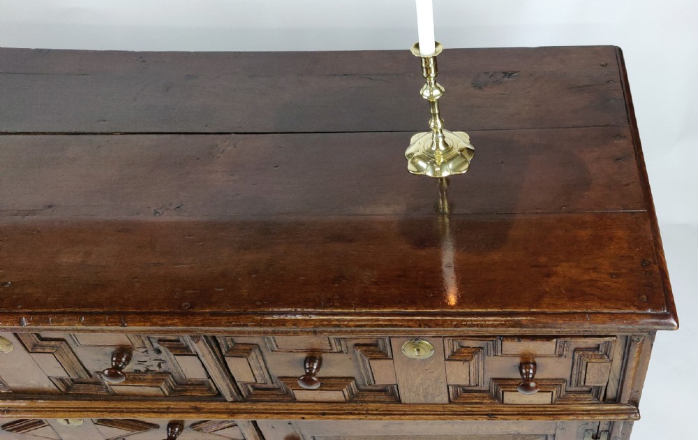 A fabulous late 17th century enclosed dresser base.  View X