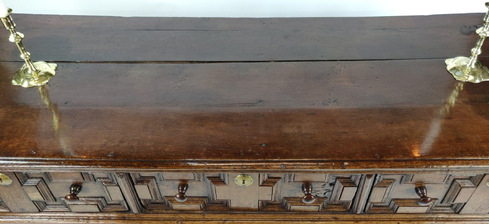 A fabulous late 17th century enclosed dresser base.  View XI