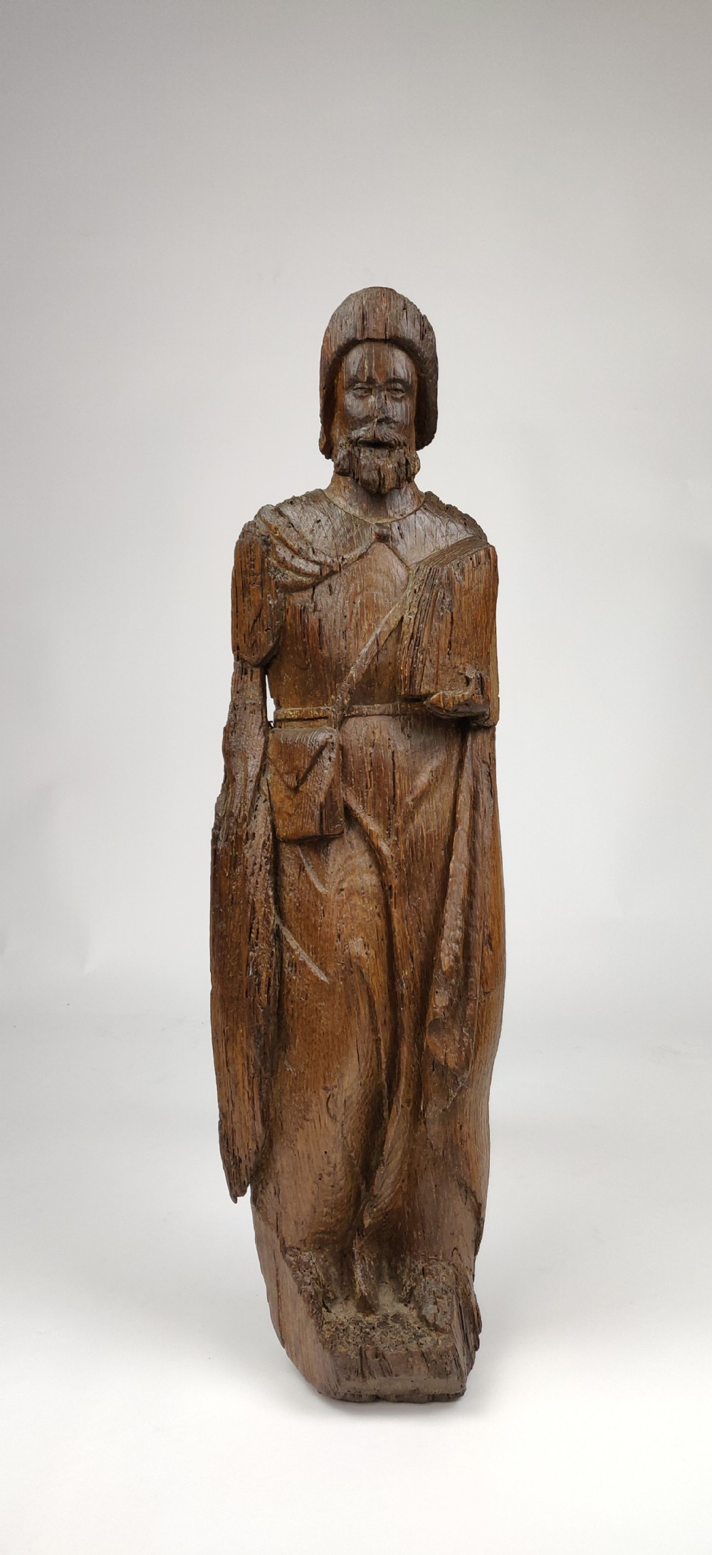 A late 16th century carving of ST James the great.  View II