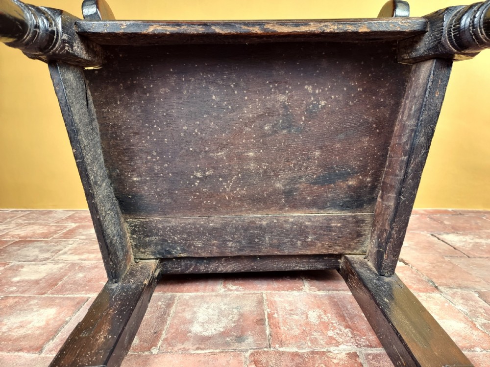 A fine late 17th century wainscot chair. View IX