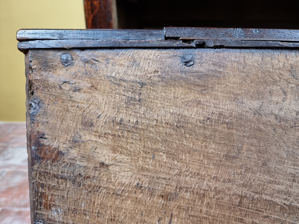 A late 17th century chest of drawers.  View X