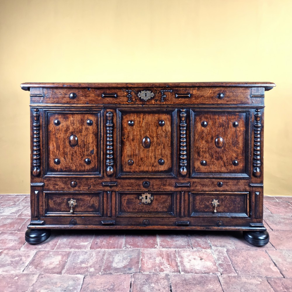 A late 17th century mule chest.  View II