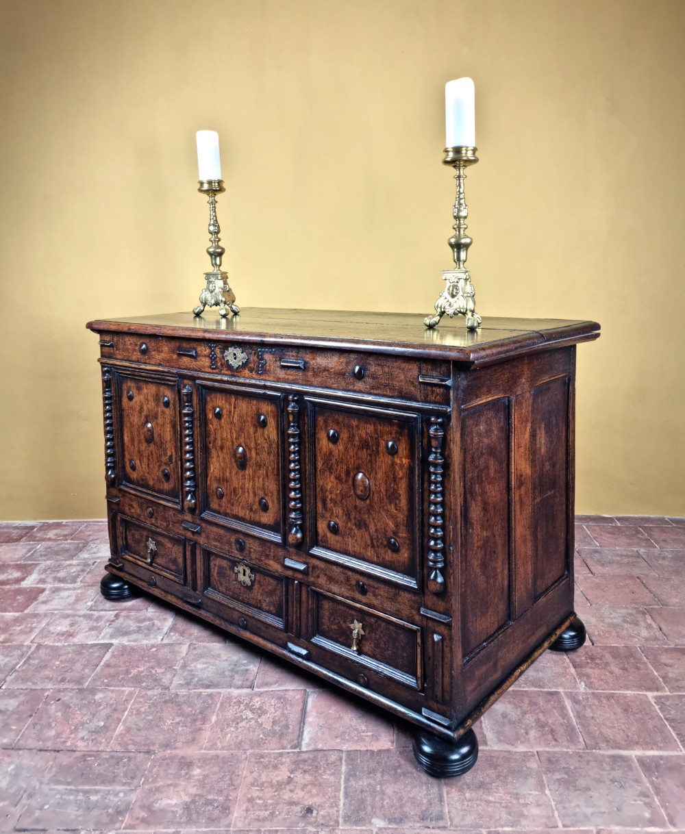 A late 17th century mule chest.  View VII