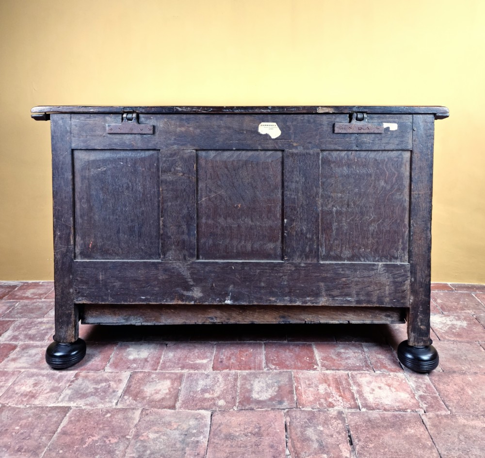 A late 17th century mule chest.  View IX