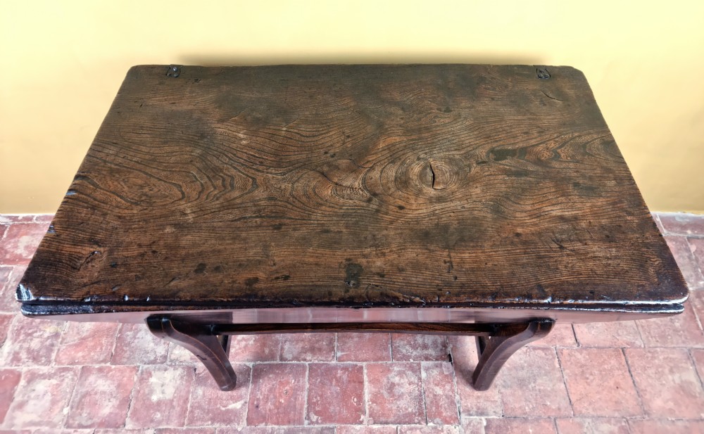 An 18th century elm dough bin.  View II