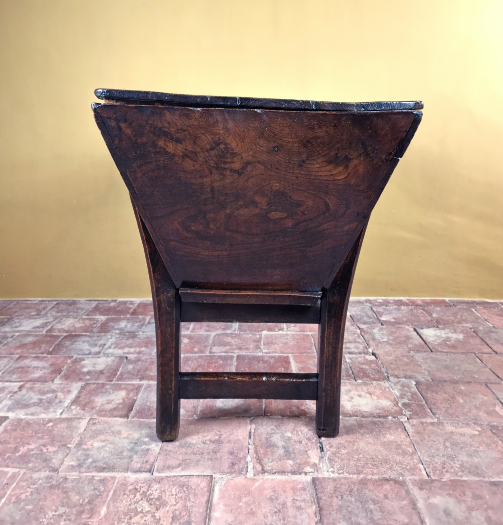 An 18th century elm dough bin.  View VIII