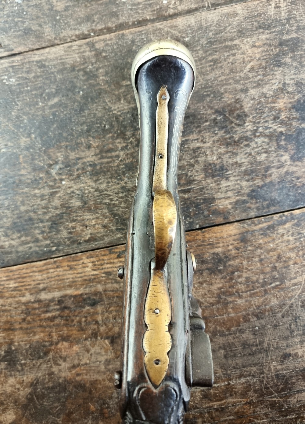 An 18th century ottoman flintlock pistol.  View III