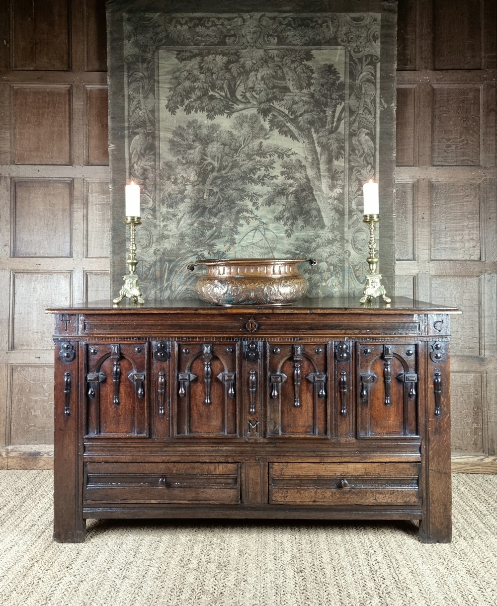 A 17th century mule chest. View II