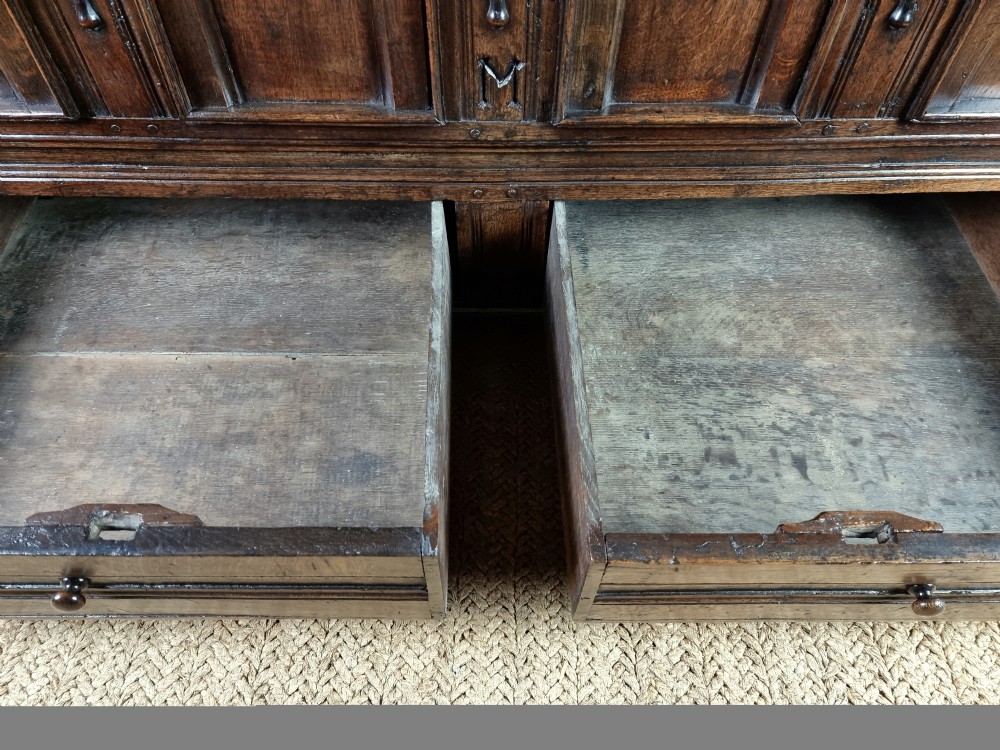 A 17th century mule chest. View IV