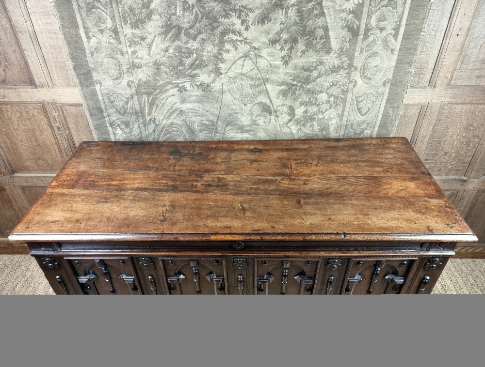 A 17th century mule chest. View V
