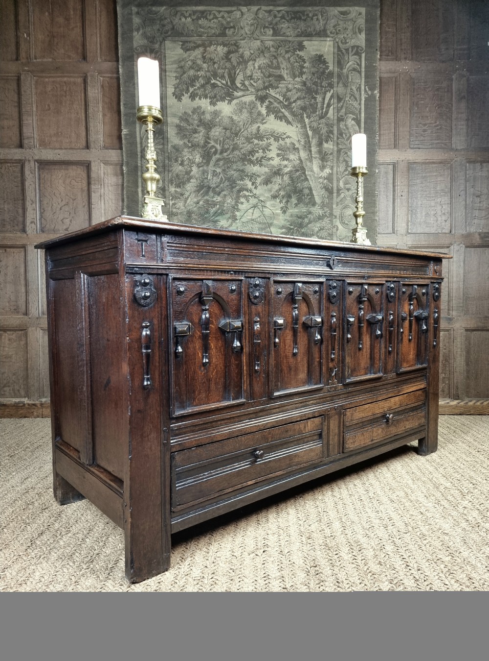 A 17th century mule chest. View VIII