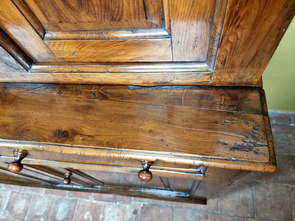 A rare mid 18th century yew wood tridarn.  View XVII