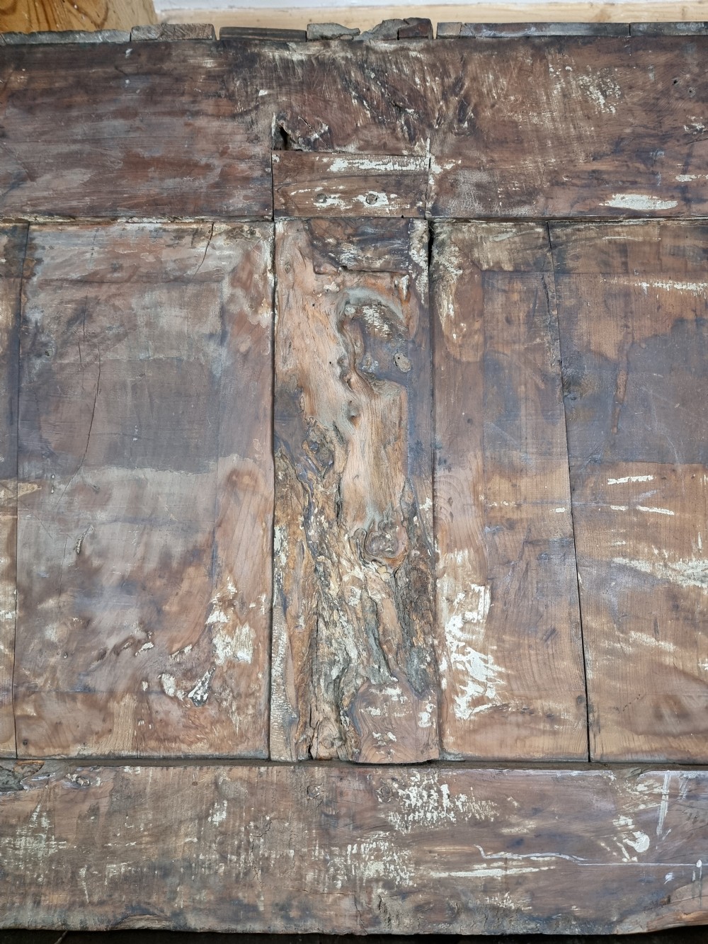 A rare mid 18th century yew wood tridarn.  View XXVI