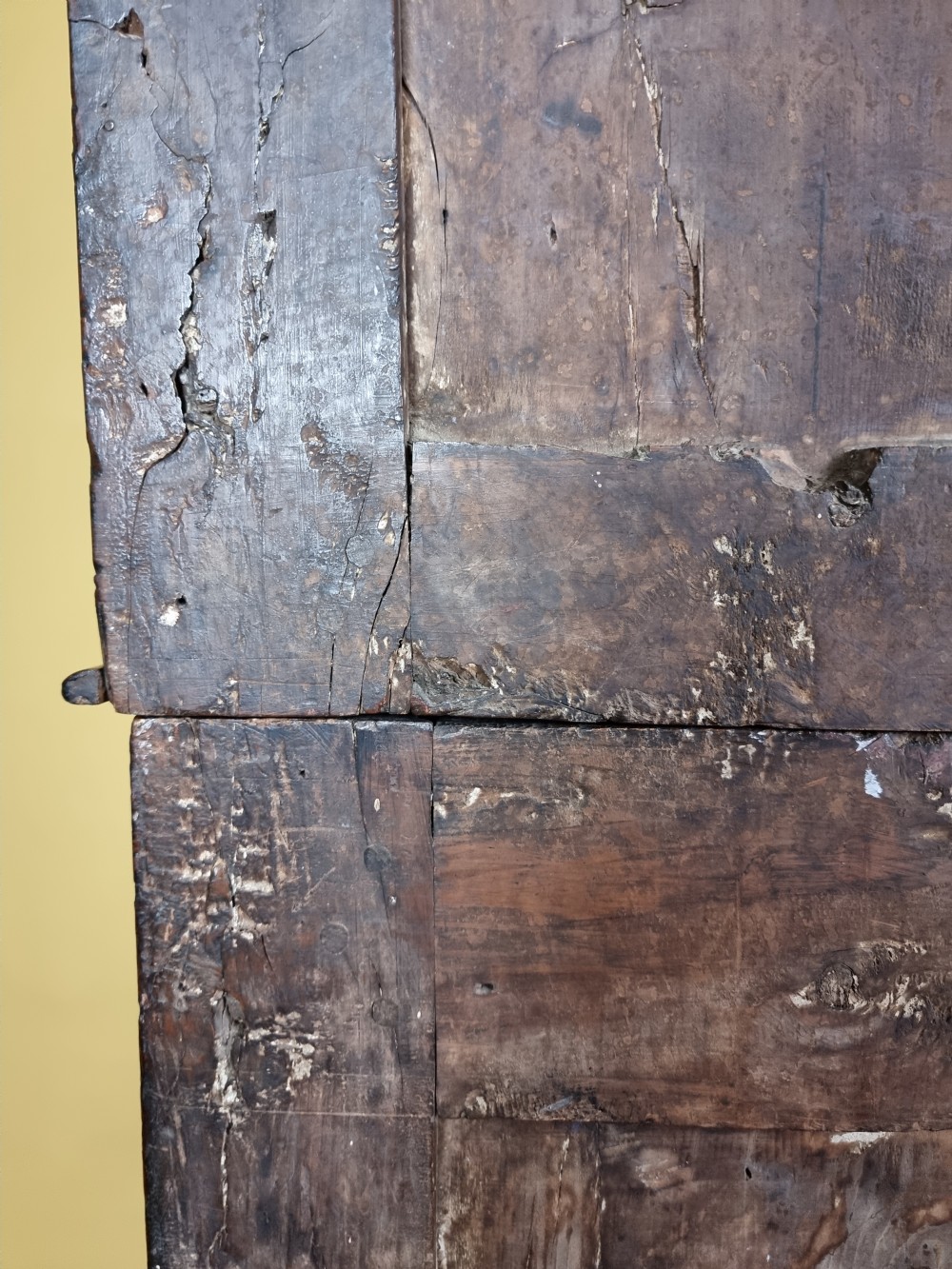 A rare mid 18th century yew wood tridarn.  View XXIX