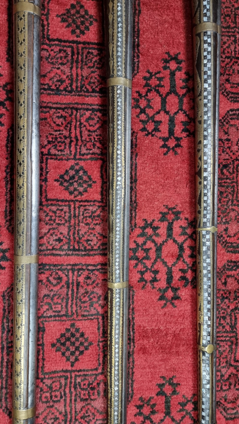 Three north western frontier flintlock muskets.  View VI