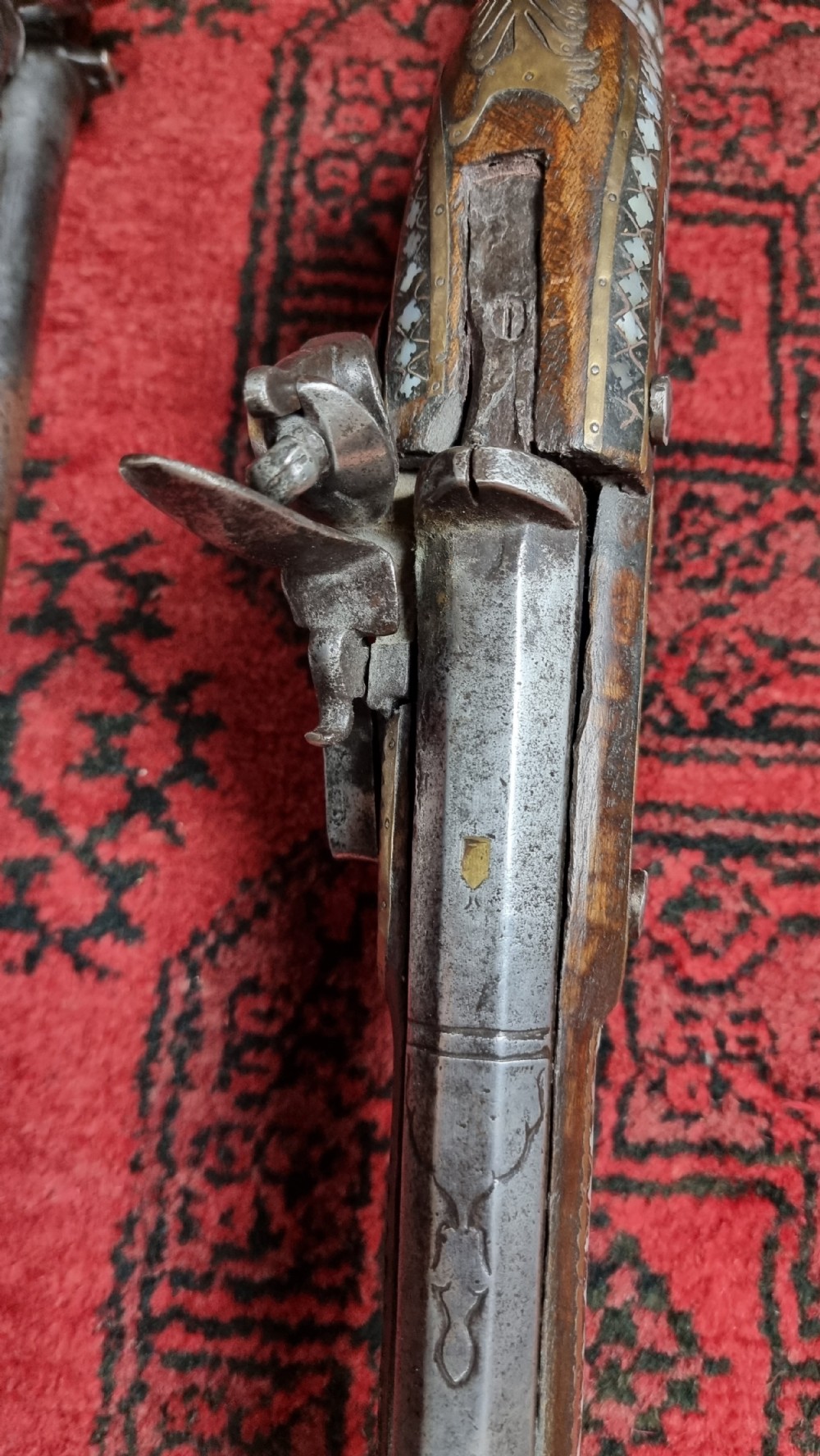 Three north western frontier flintlock muskets.  View XX