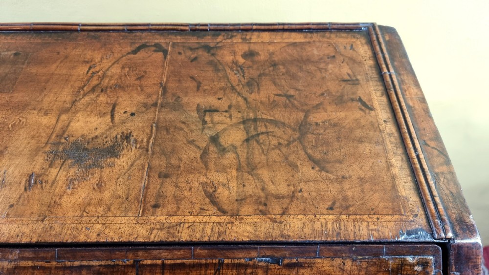 A fine queen Anne walnut bureau.  View XVIII