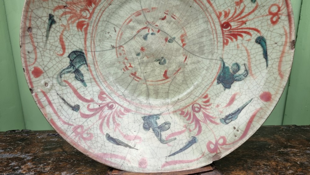 A large late 16th- early 17thC Chinese Swatow ware Dish. View IV
