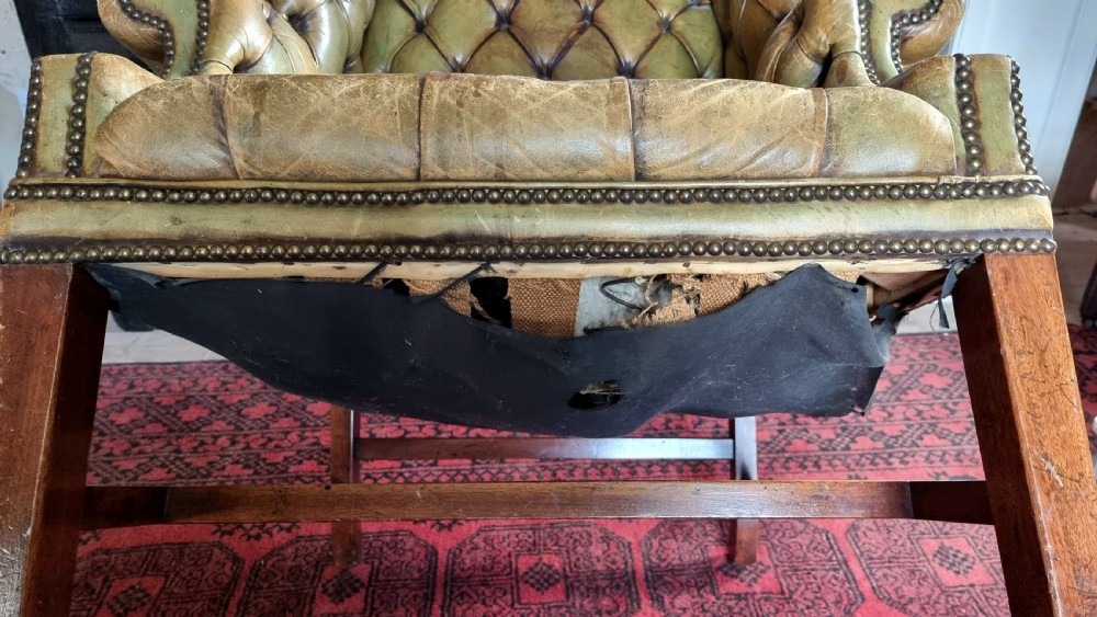 A superb George III style wing chair.  View IV